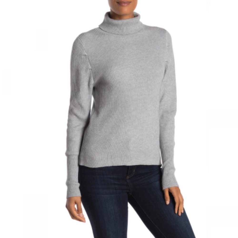 Coco Bleu Ribbed Knit Turtleneck Sweater